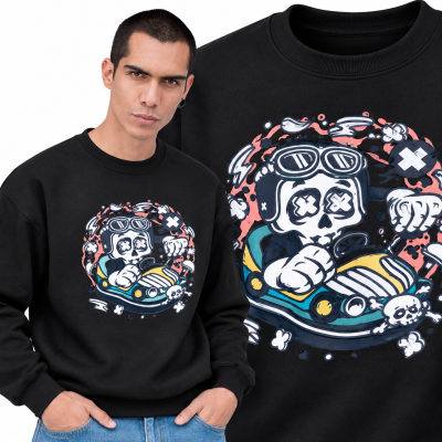 BLUZA ANIMOWANA CAR TOY SKULL